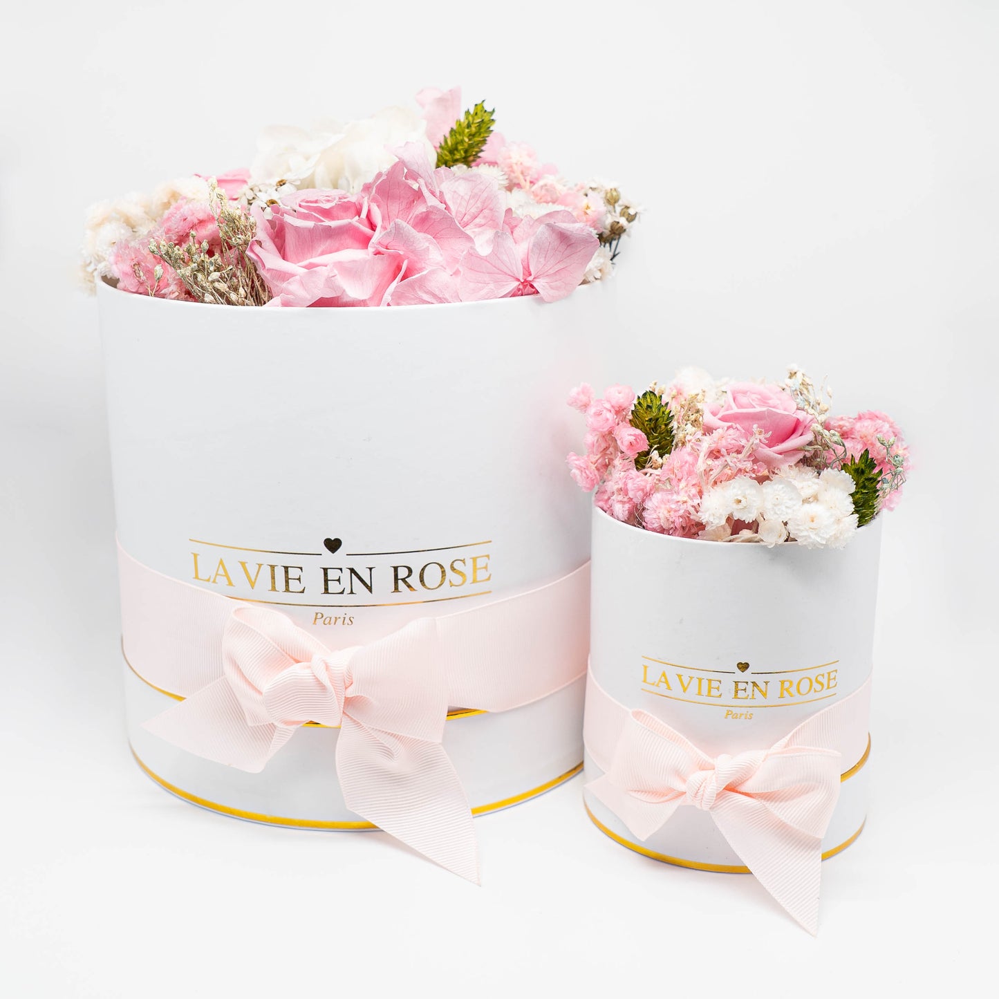 Petite boîte composée - Rose intense